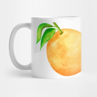 Orange with green leaves Mug